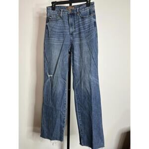 Women's Judy Blue High Waist Tummy Control Straight Leg Blue Denim Jean 9/29